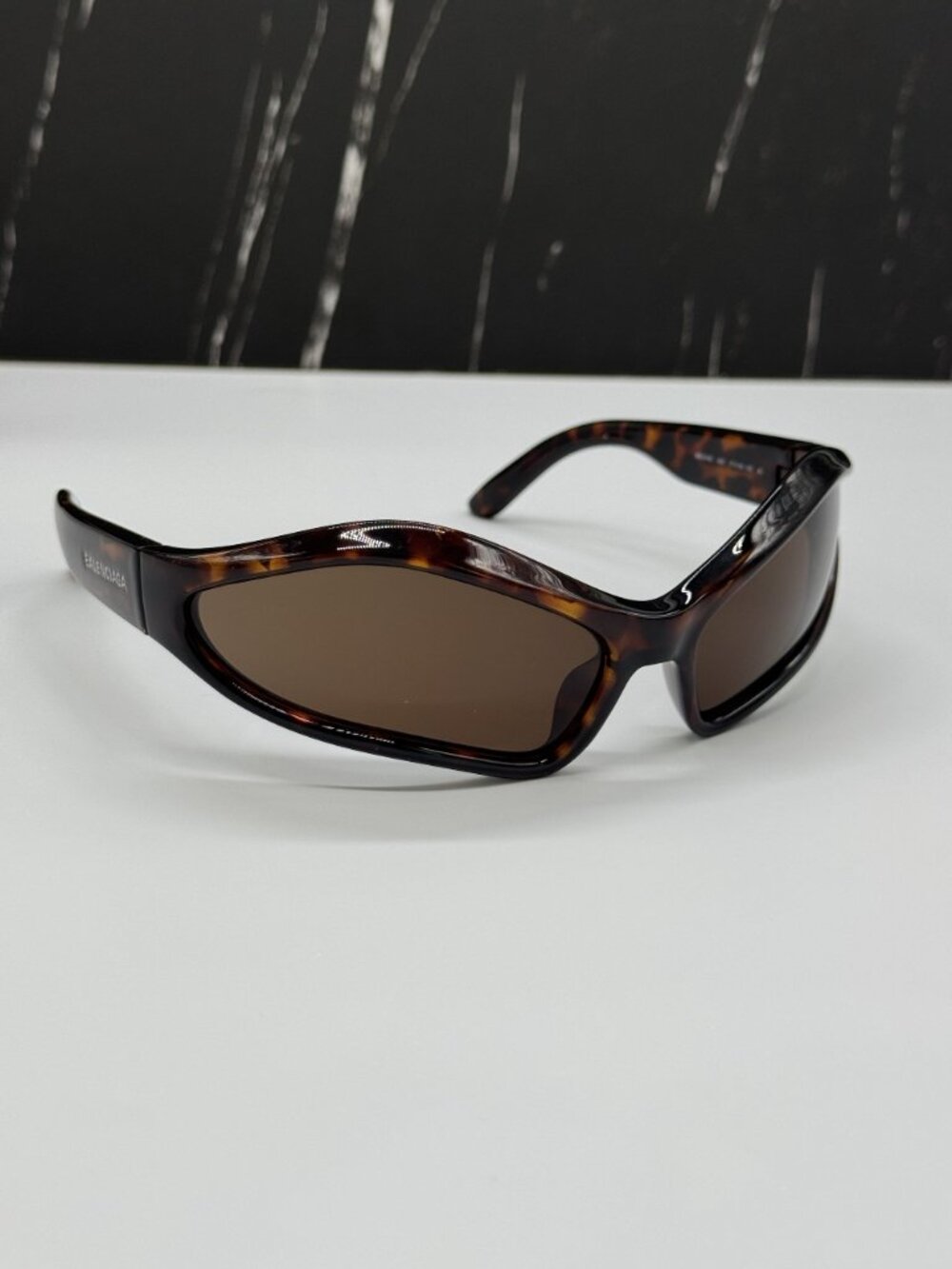 NEW BALENCIAGA BB0314S 002 HAVANA UNISEX GEOMETRIC SUNGLASSES BALENCIAGA EYEWEAR - Picture 5 of 10
